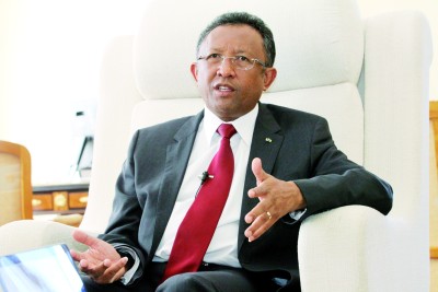 INTERVIEW : HERY RAJAONARIMAMPIANINA Pr&eacute;sident de la R&eacute;publique de  Madagascar
