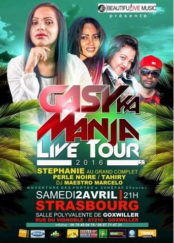 GasyKaManja Live Tour 2016 &agrave; STRASBOURG