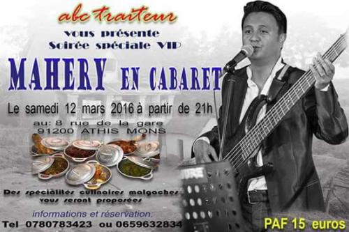Mahery en cabaret &agrave; Athis Mons le 12 Mars 2016