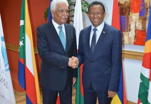 Le Pr&eacute;sident de la R&eacute;publique de Madagascar en visite &agrave; la COI