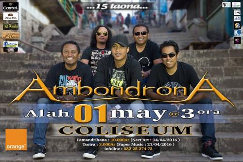 AmbondronA 15 ans en concert au Coliseum 01 Mai 2016