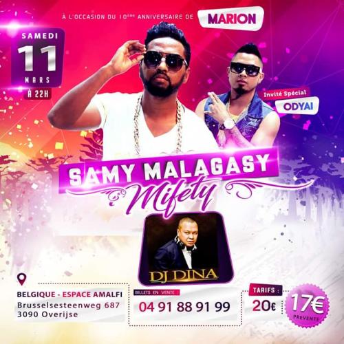 Marion Odyai Dj Dina Belgique 11 Mars 2017