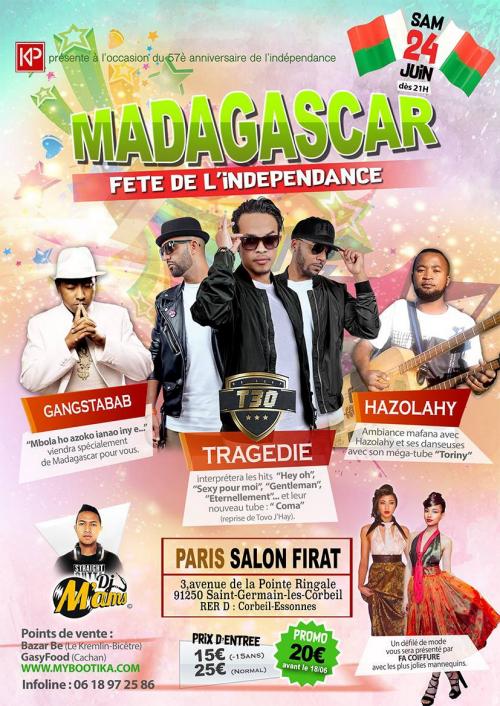 Trag&eacute;die, Gangstabab, Hazolahy Paris 24 Juin 2017