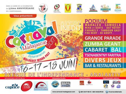 Carnaval de Madagascar. Analakely 16 17 18 Juin 2017