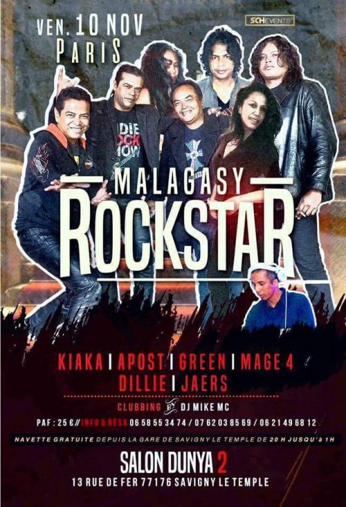 Malagasy Rockstar &agrave;  Paris le 10 Nov 2017